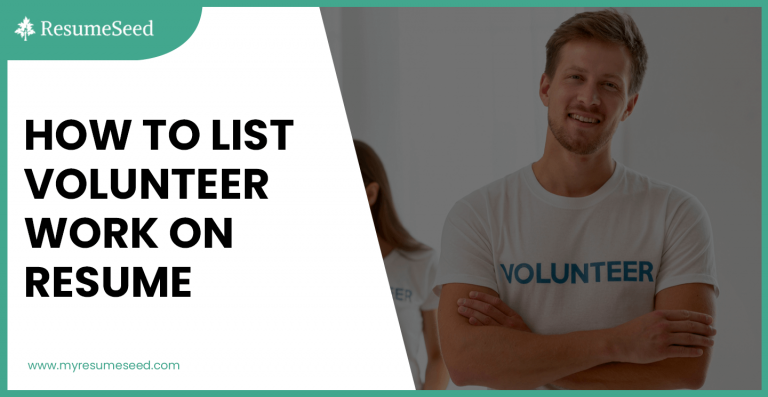 How to list volunteer work on resume - F32 768x397 